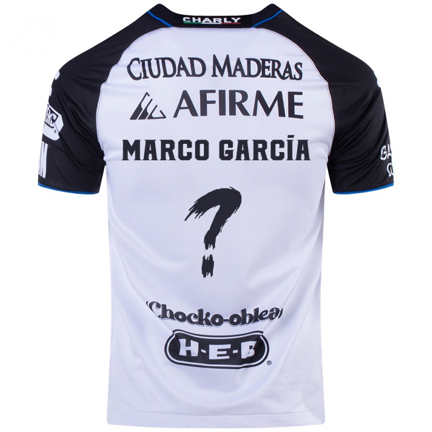 Niño Camiseta Marco Garcia #0 Azul Negro 1ª Equipación 2024/25 La Camisa México