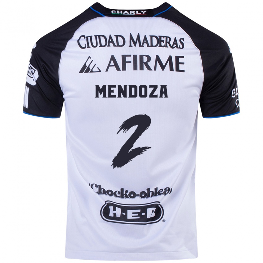 Niño Camiseta Omar Mendoza #2 Azul Negro 1ª Equipación 2024/25 La Camisa México