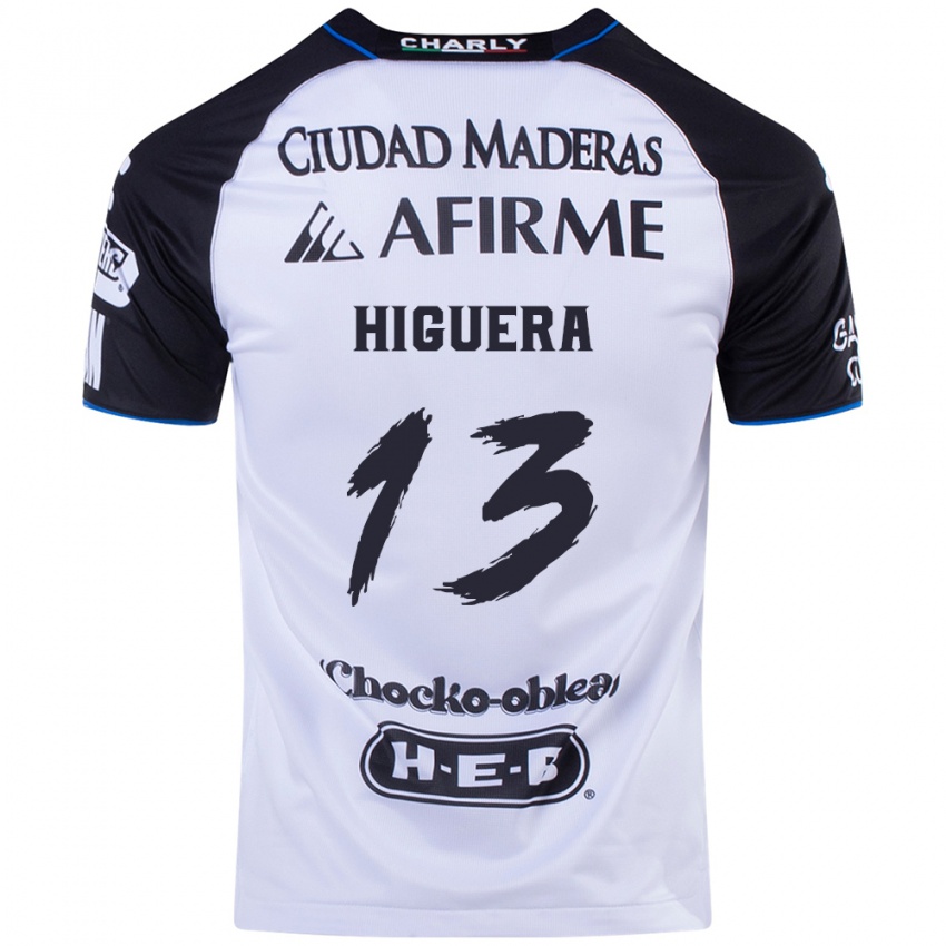 Niño Camiseta Carlos Higuera #13 Azul Negro 1ª Equipación 2024/25 La Camisa México