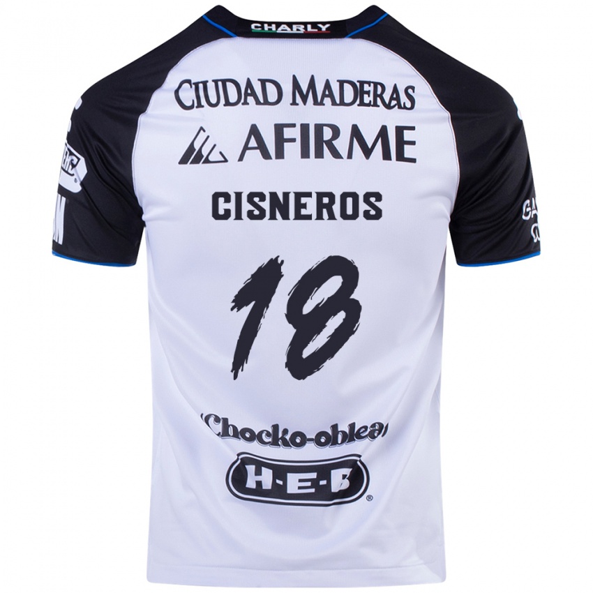 Niño Camiseta Ronaldo Cisneros #18 Azul Negro 1ª Equipación 2024/25 La Camisa México