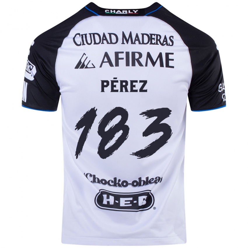 Niño Camiseta Aldahir Pérez #183 Azul Negro 1ª Equipación 2024/25 La Camisa México