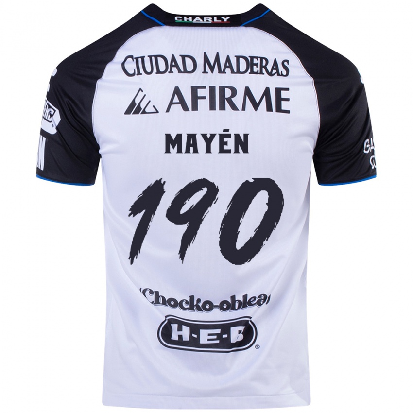 Niño Camiseta Eduardo Mayén #190 Azul Negro 1ª Equipación 2024/25 La Camisa México