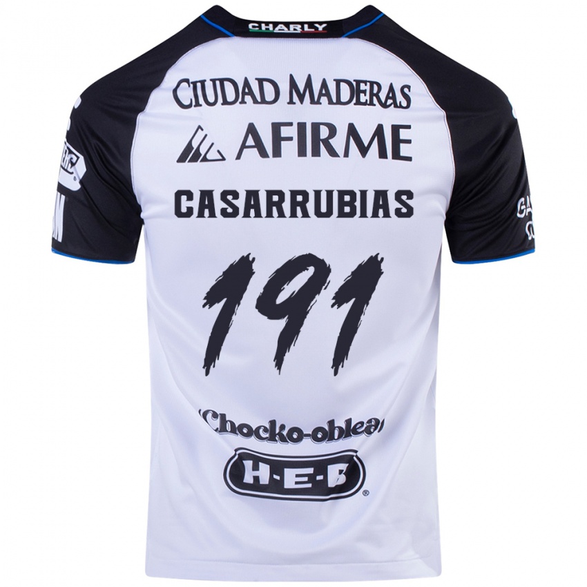 Niño Camiseta Aaron Casarrubias #191 Azul Negro 1ª Equipación 2024/25 La Camisa México