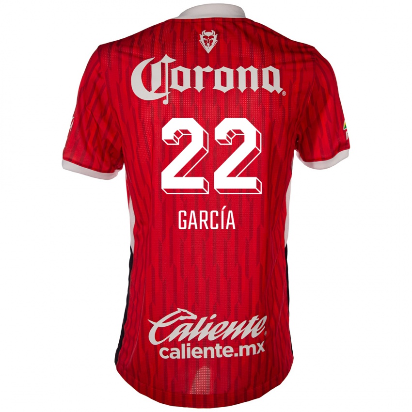 Niño Camiseta Luis García #22 Rojo Blanco 1ª Equipación 2024/25 La Camisa México