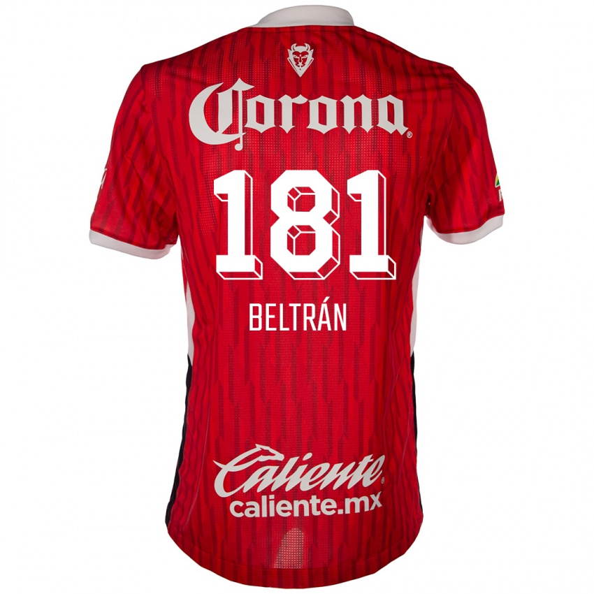 Niño Camiseta Ronaldo Beltrán #181 Rojo Blanco 1ª Equipación 2024/25 La Camisa México