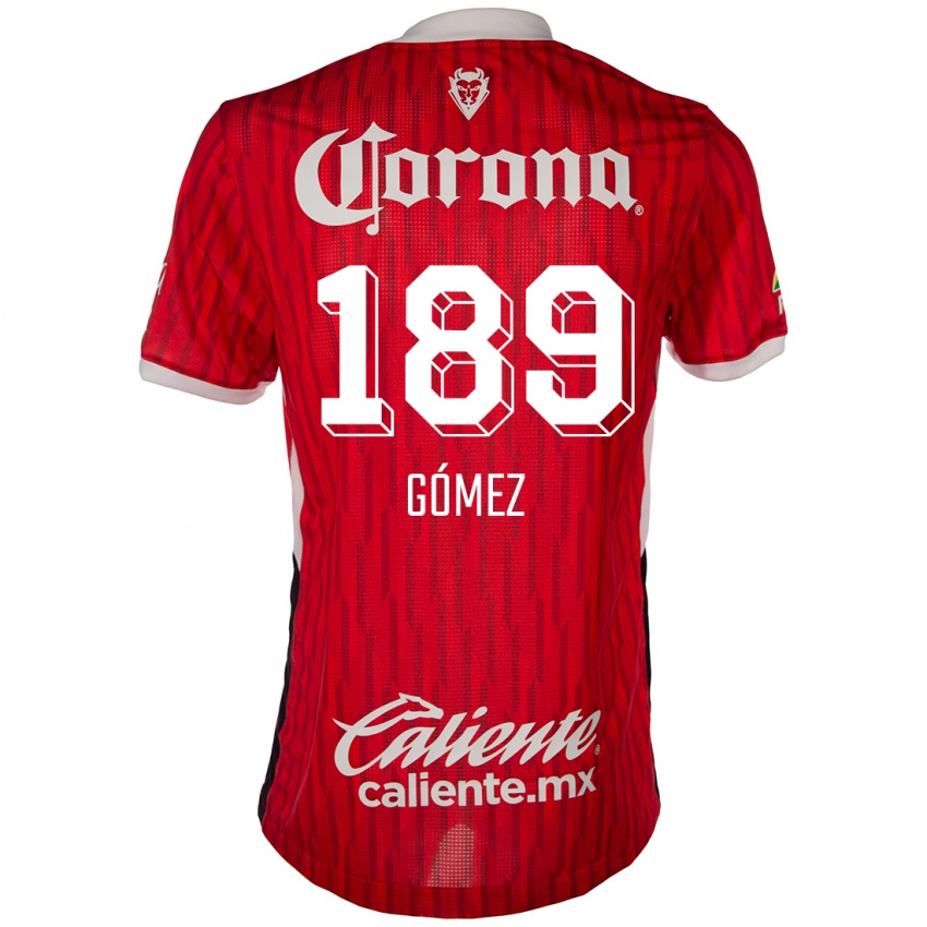 Niño Camiseta Enrique Gómez #189 Rojo Blanco 1ª Equipación 2024/25 La Camisa México