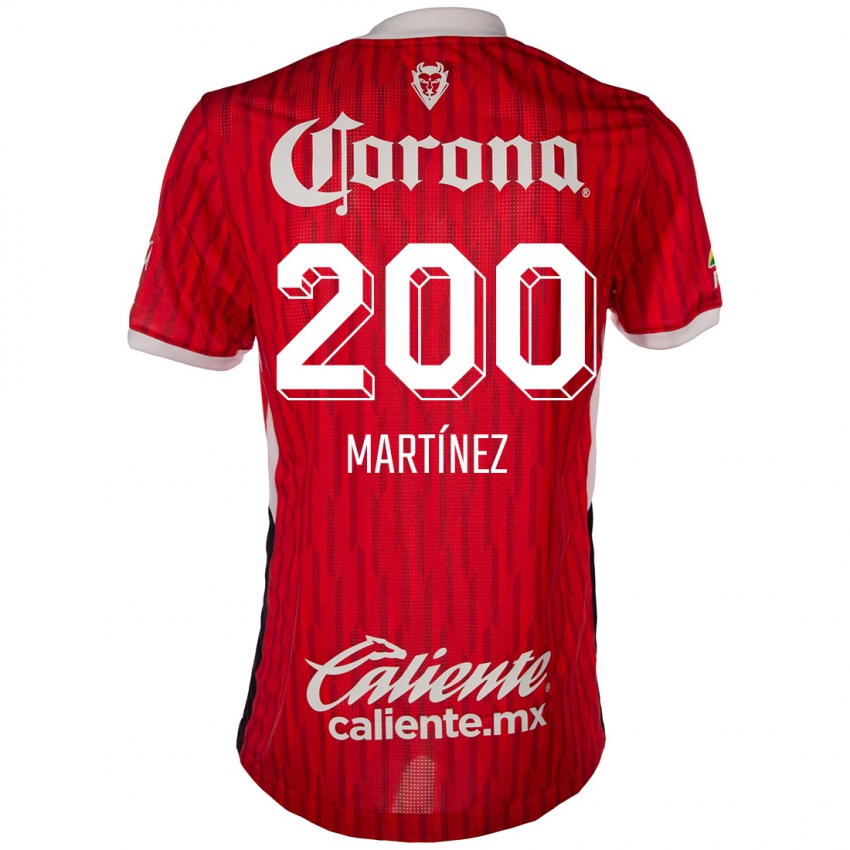 Niño Camiseta Edgar Martínez #200 Rojo Blanco 1ª Equipación 2024/25 La Camisa México