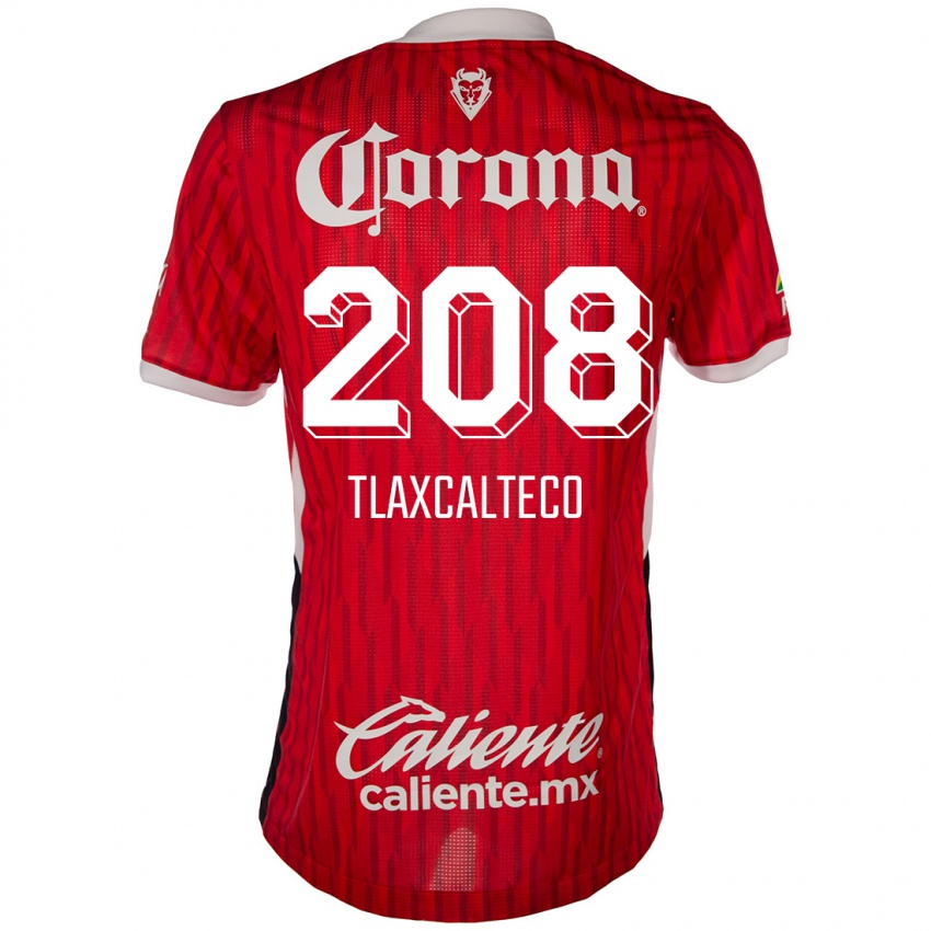 Niño Camiseta Sait Tlaxcalteco #208 Rojo Blanco 1ª Equipación 2024/25 La Camisa México