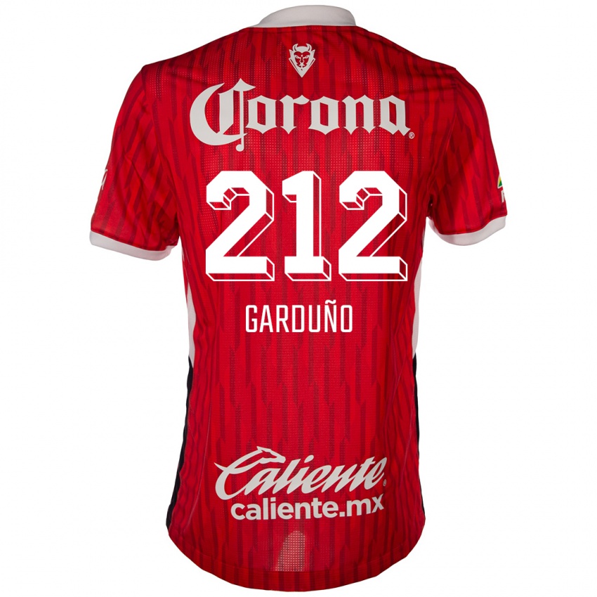 Niño Camiseta Carlos Garduño #212 Rojo Blanco 1ª Equipación 2024/25 La Camisa México