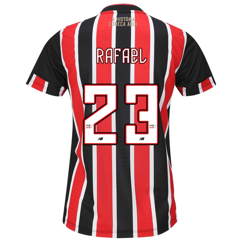 Niño Camiseta Rafael #23 Negro Rojo Blanco 2ª Equipación 2024/25 La Camisa México