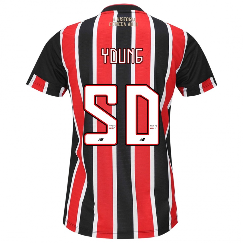 Niño Camiseta Young #50 Negro Rojo Blanco 2ª Equipación 2024/25 La Camisa México