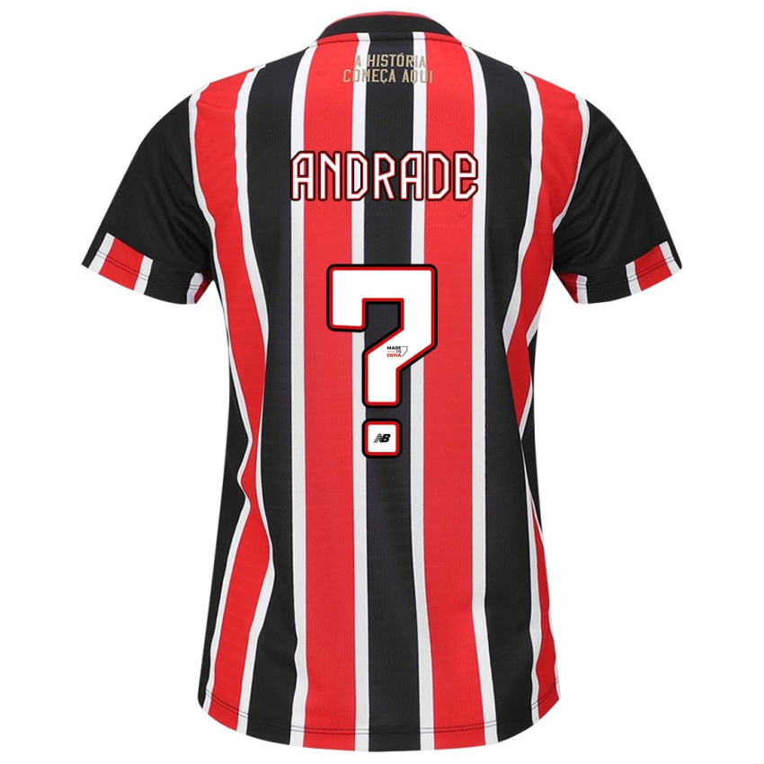 Niño Camiseta Pedro Andrade #0 Negro Rojo Blanco 2ª Equipación 2024/25 La Camisa México