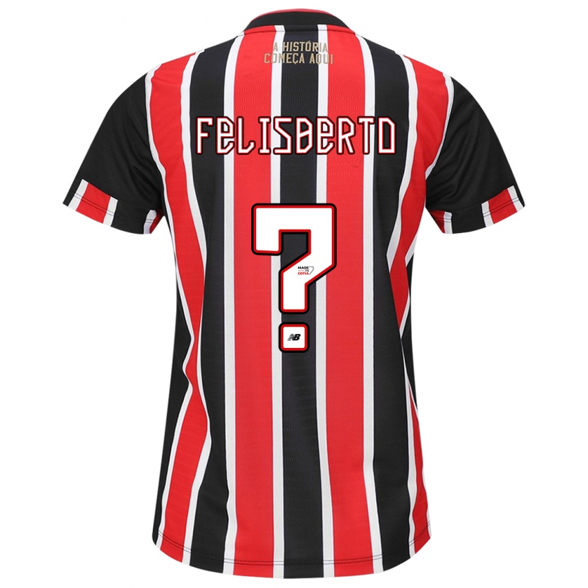 Niño Camiseta Igor Felisberto #0 Negro Rojo Blanco 2ª Equipación 2024/25 La Camisa México