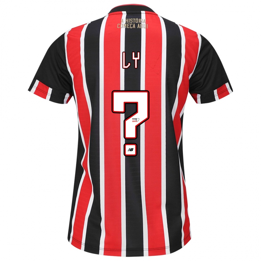 Niño Camiseta Iba Ly #0 Negro Rojo Blanco 2ª Equipación 2024/25 La Camisa México