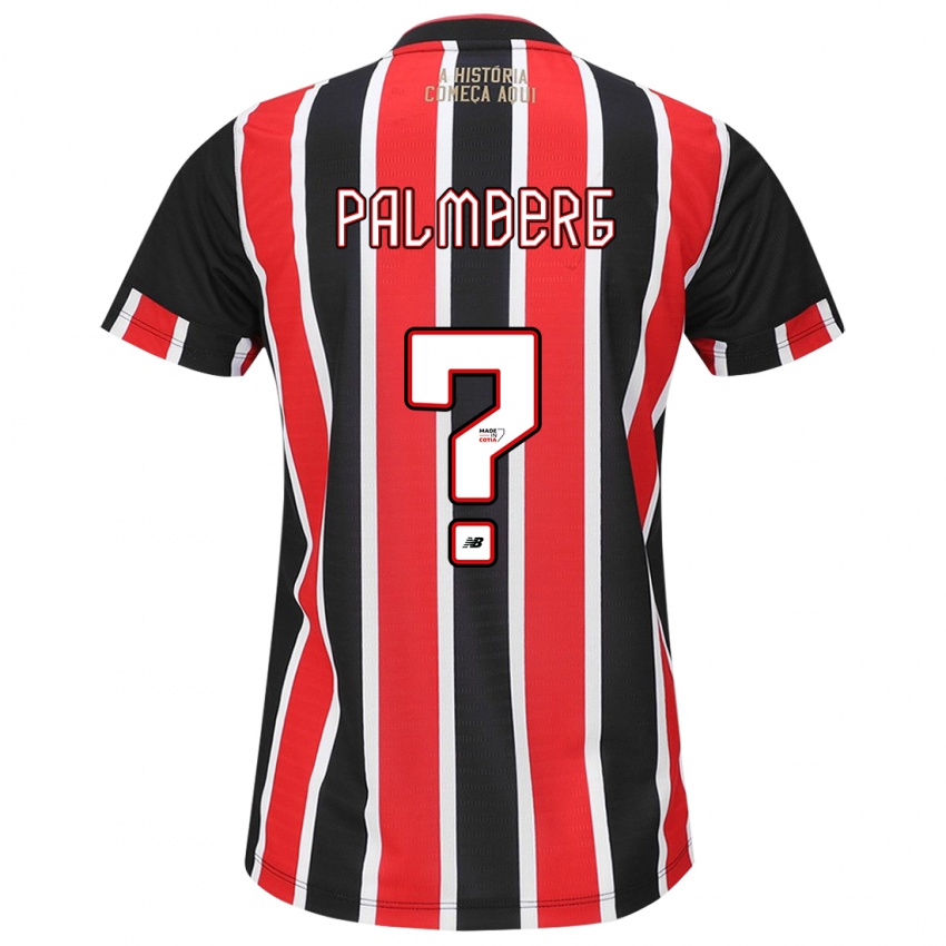 Niño Camiseta Palmberg #0 Negro Rojo Blanco 2ª Equipación 2024/25 La Camisa México