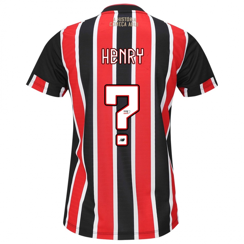 Niño Camiseta Thierry Henry #0 Negro Rojo Blanco 2ª Equipación 2024/25 La Camisa México