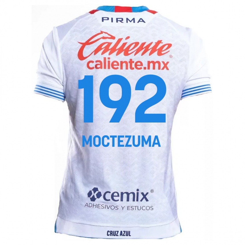 Niño Camiseta Brayan Moctezuma #192 Blanco Azul 2ª Equipación 2024/25 La Camisa México