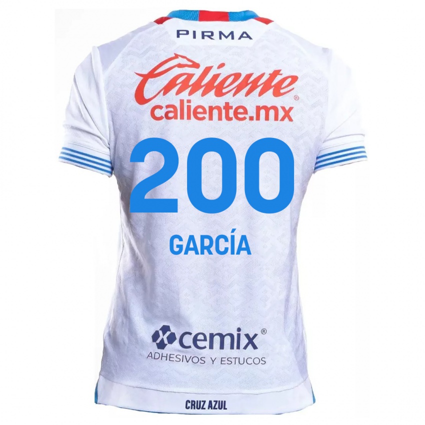 Niño Camiseta Jorge Garcia #200 Blanco Azul 2ª Equipación 2024/25 La Camisa México