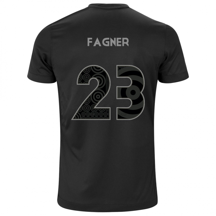 Niño Camiseta Fagner #23 Negro 2ª Equipación 2024/25 La Camisa México