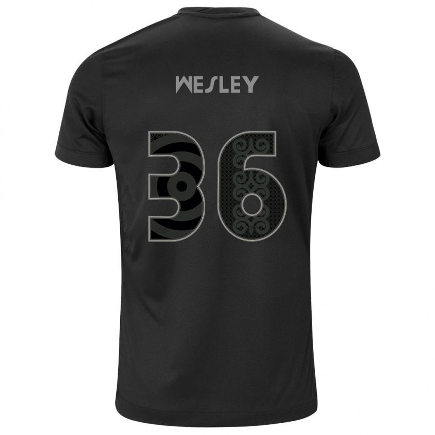 Niño Camiseta Wesley #36 Negro 2ª Equipación 2024/25 La Camisa México