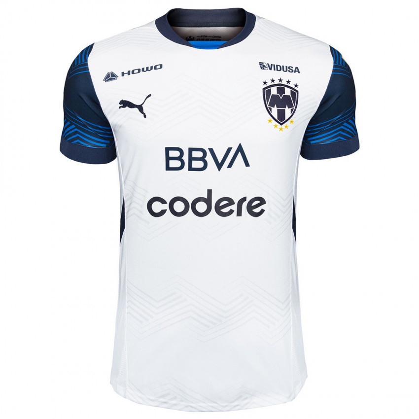 Niño Camiseta Jonathan González #25 Blanco Azul 2ª Equipación 2024/25 La Camisa México