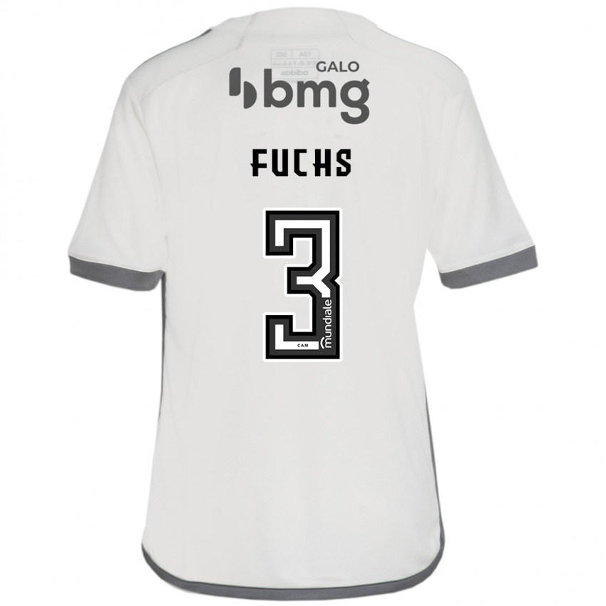 Niño Camiseta Bruno Fuchs #3 Blanquecino 2ª Equipación 2024/25 La Camisa México