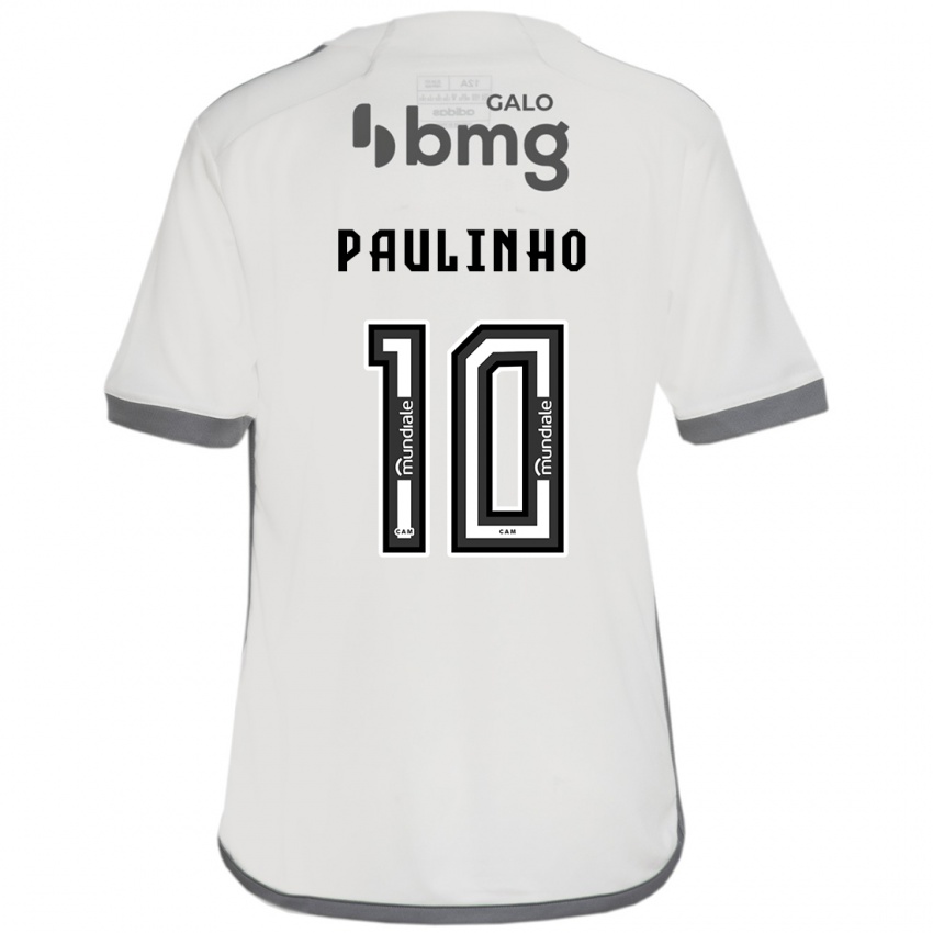 Niño Camiseta Paulinho #10 Blanquecino 2ª Equipación 2024/25 La Camisa México