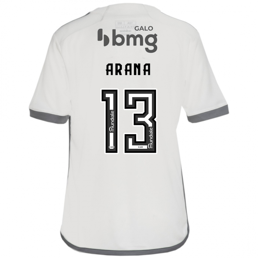 Niño Camiseta Guilherme Arana #13 Blanquecino 2ª Equipación 2024/25 La Camisa México