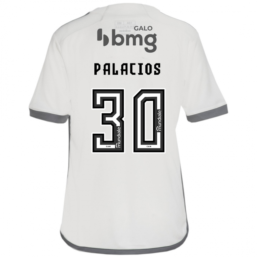 Niño Camiseta Brahian Palacios #30 Blanquecino 2ª Equipación 2024/25 La Camisa México