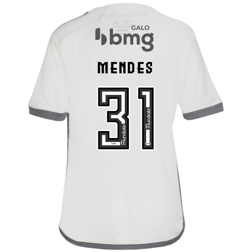 Niño Camiseta Matheus Mendes #31 Blanquecino 2ª Equipación 2024/25 La Camisa México