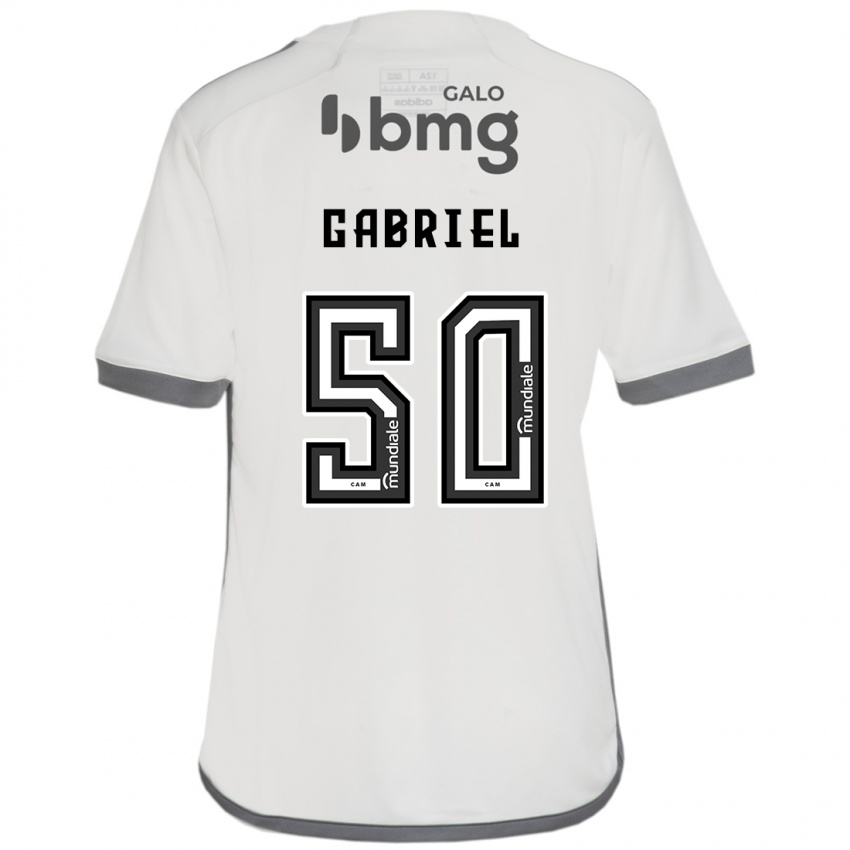 Niño Camiseta Vitor Gabriel #50 Blanquecino 2ª Equipación 2024/25 La Camisa México