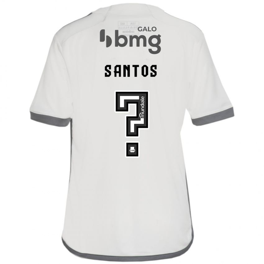 Niño Camiseta Leo Santos #0 Blanquecino 2ª Equipación 2024/25 La Camisa México