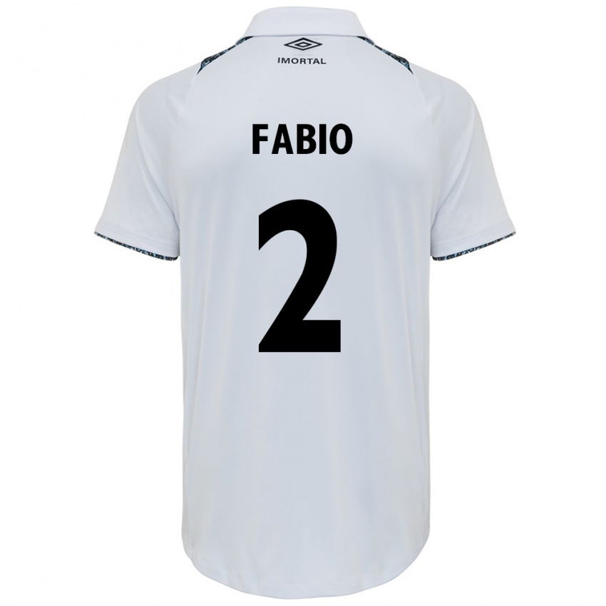 Niño Camiseta Fábio #2 Blanco Azul 2ª Equipación 2024/25 La Camisa México