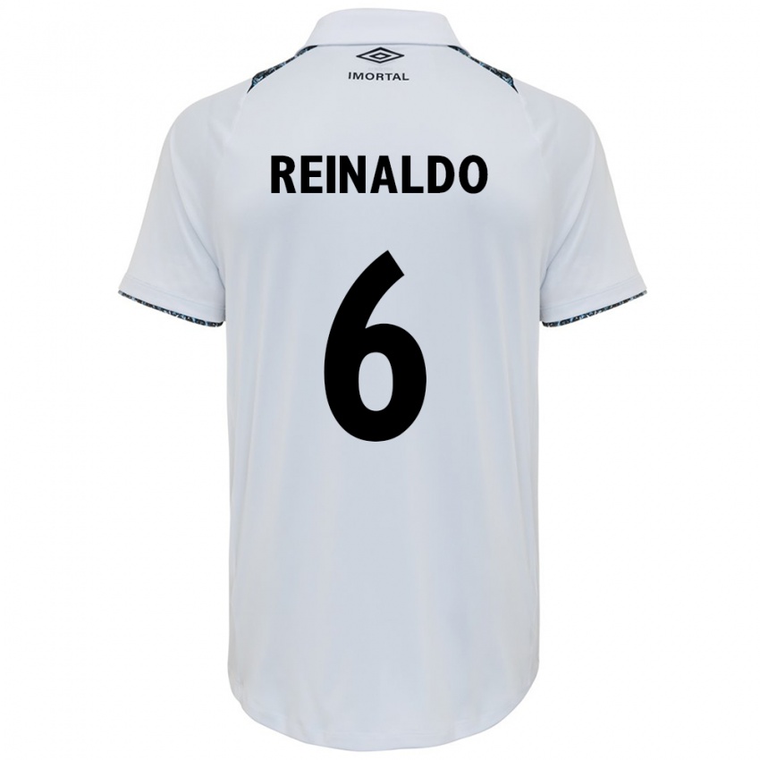 Niño Camiseta Reinaldo #6 Blanco Azul 2ª Equipación 2024/25 La Camisa México