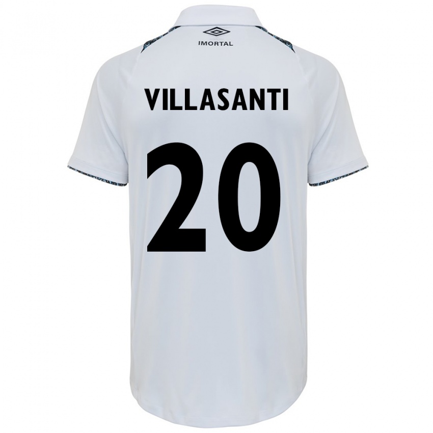 Niño Camiseta Mathías Villasanti #20 Blanco Azul 2ª Equipación 2024/25 La Camisa México