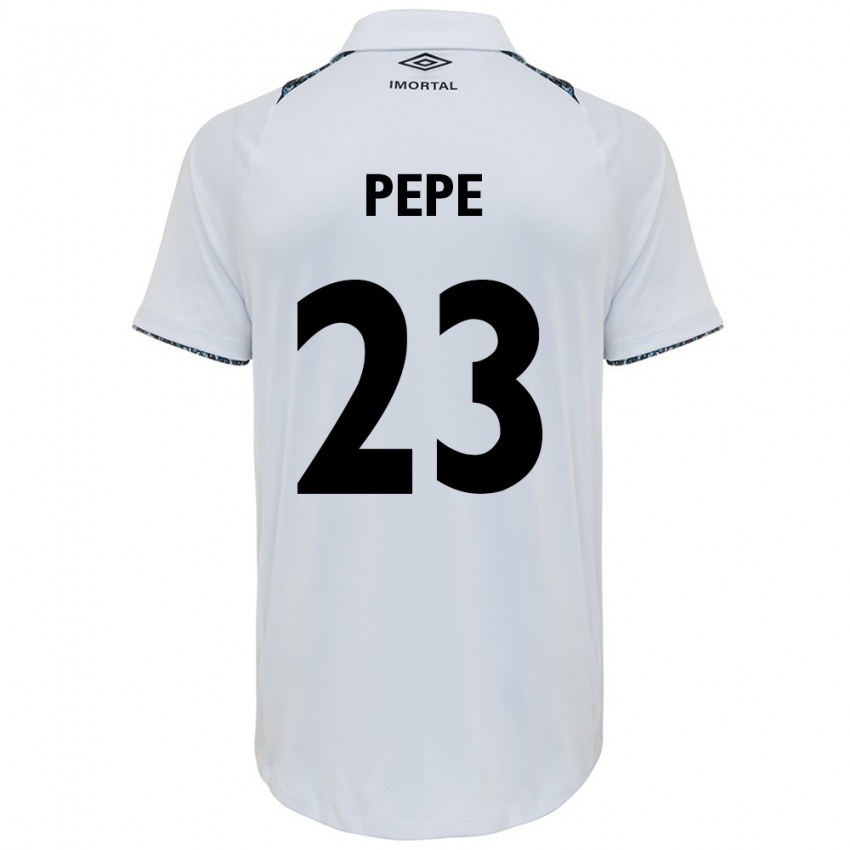 Niño Camiseta Pepê #23 Blanco Azul 2ª Equipación 2024/25 La Camisa México