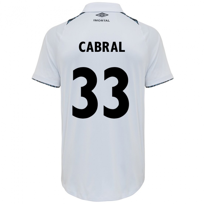 Niño Camiseta Rafael Cabral #33 Blanco Azul 2ª Equipación 2024/25 La Camisa México