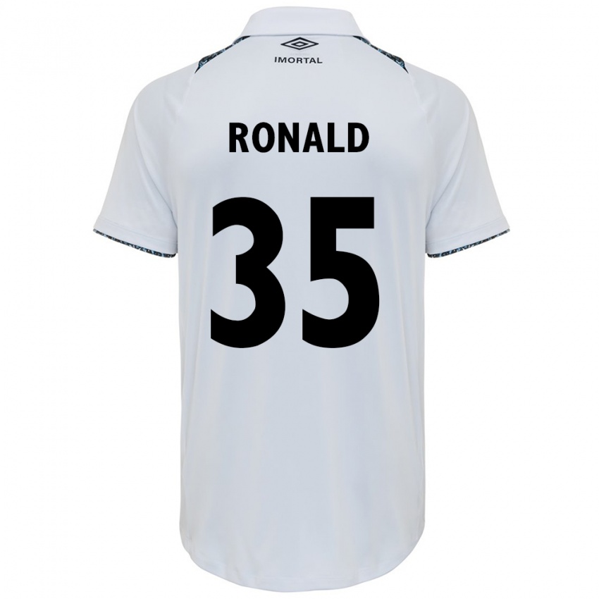 Niño Camiseta Ronald #35 Blanco Azul 2ª Equipación 2024/25 La Camisa México