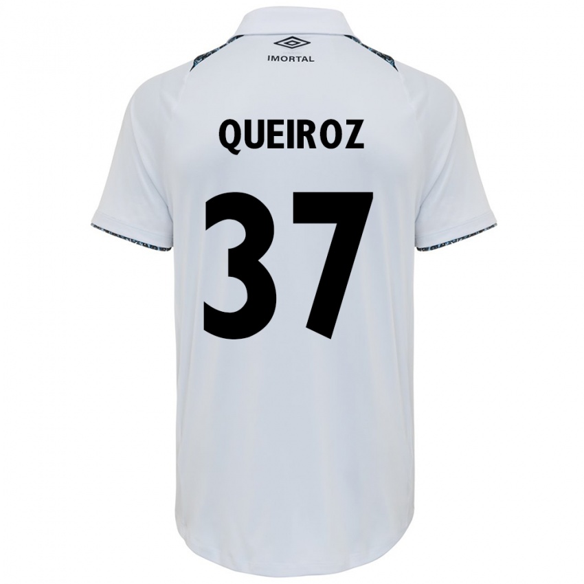 Niño Camiseta Du Queiroz #37 Blanco Azul 2ª Equipación 2024/25 La Camisa México