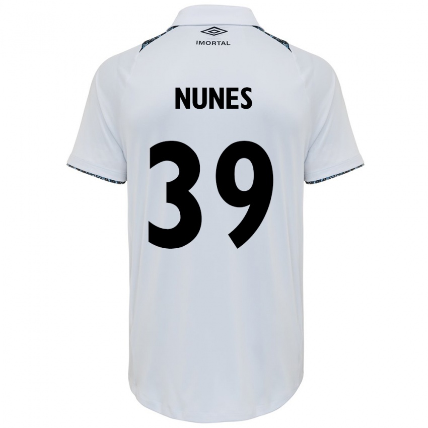 Niño Camiseta Gustavo Gomes #39 Blanco Azul 2ª Equipación 2024/25 La Camisa México