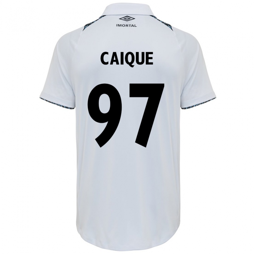 Niño Camiseta Caíque #97 Blanco Azul 2ª Equipación 2024/25 La Camisa México