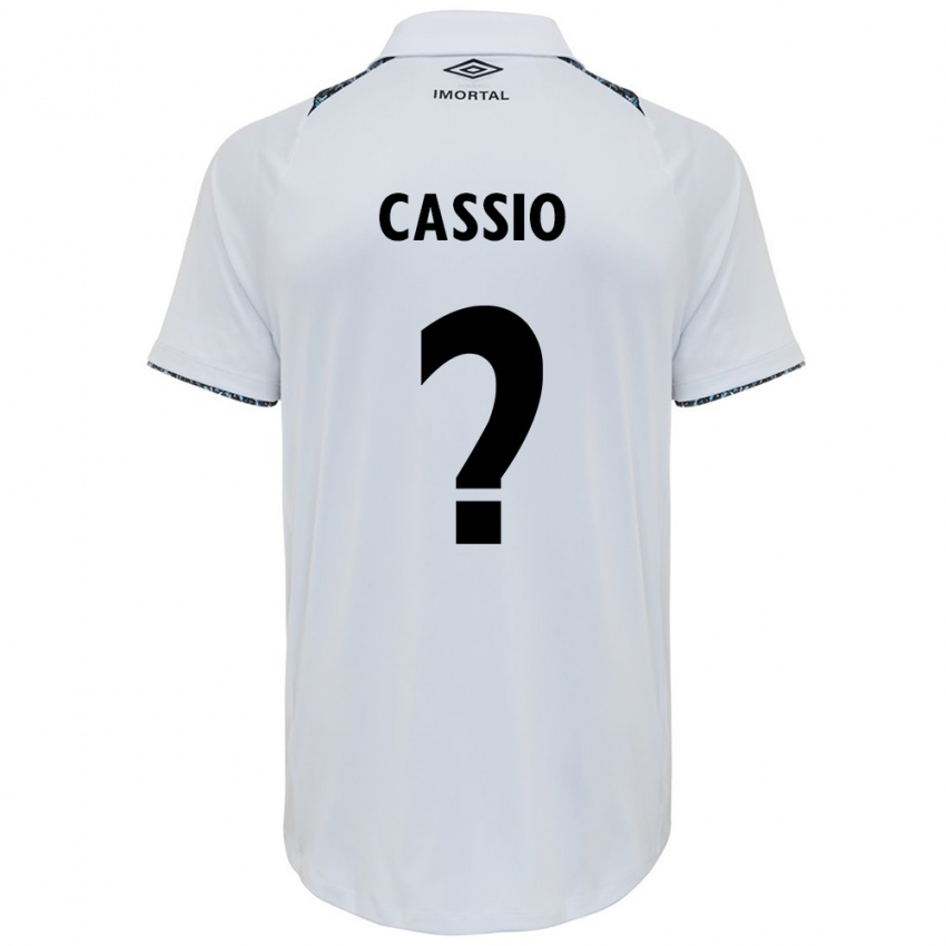 Niño Camiseta Cássio #0 Blanco Azul 2ª Equipación 2024/25 La Camisa México