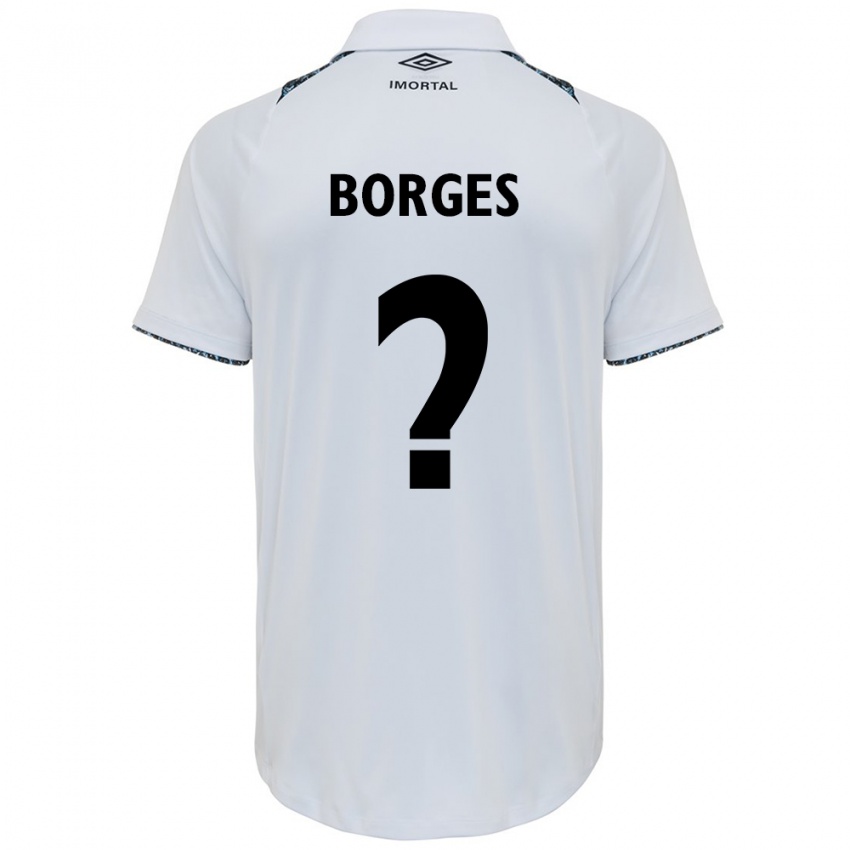 Niño Camiseta Nathan Borges #0 Blanco Azul 2ª Equipación 2024/25 La Camisa México