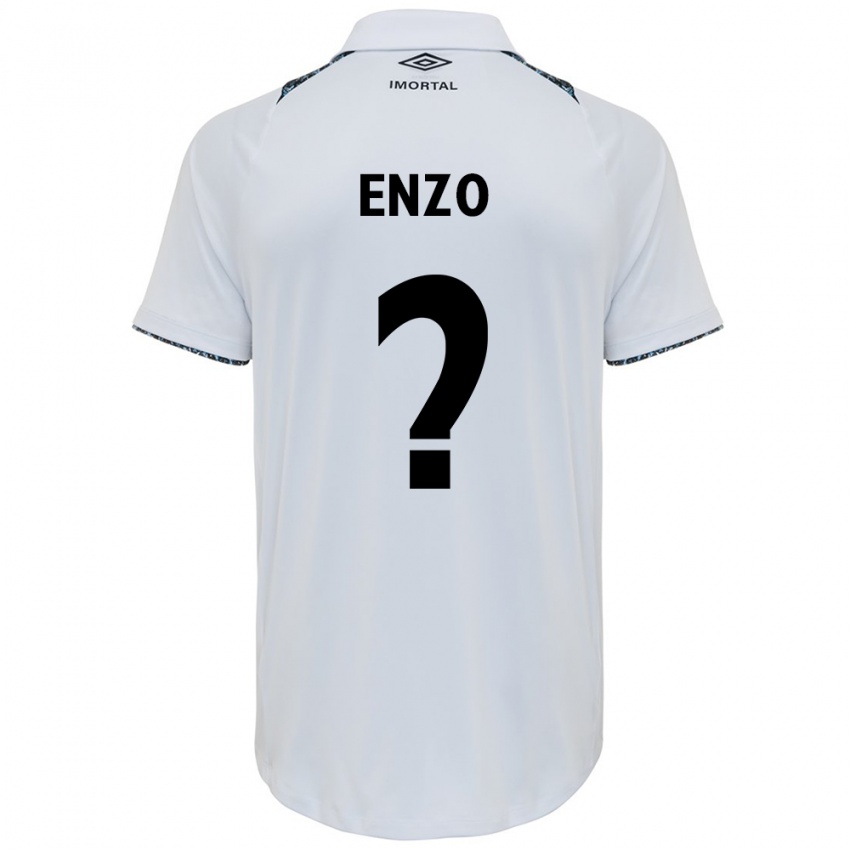 Niño Camiseta Enzo #0 Blanco Azul 2ª Equipación 2024/25 La Camisa México