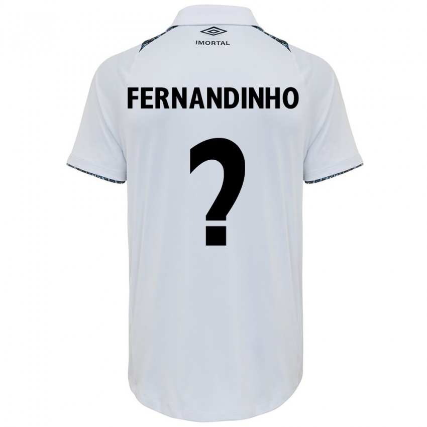 Niño Camiseta Fernandinho #0 Blanco Azul 2ª Equipación 2024/25 La Camisa México