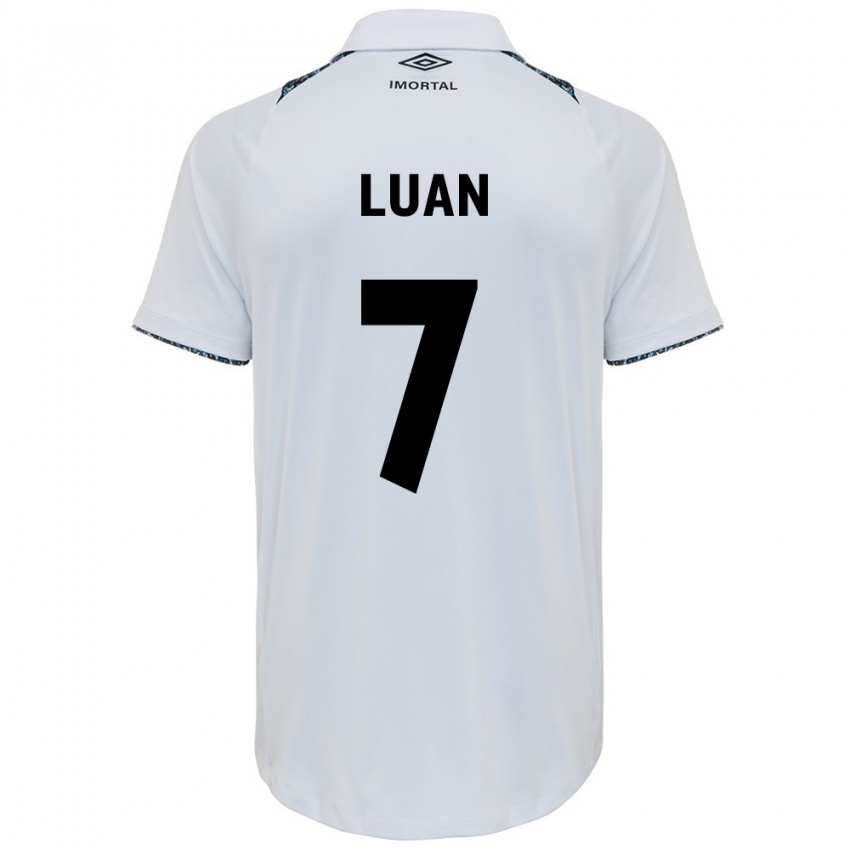 Niño Camiseta Luan #7 Blanco Azul 2ª Equipación 2024/25 La Camisa México