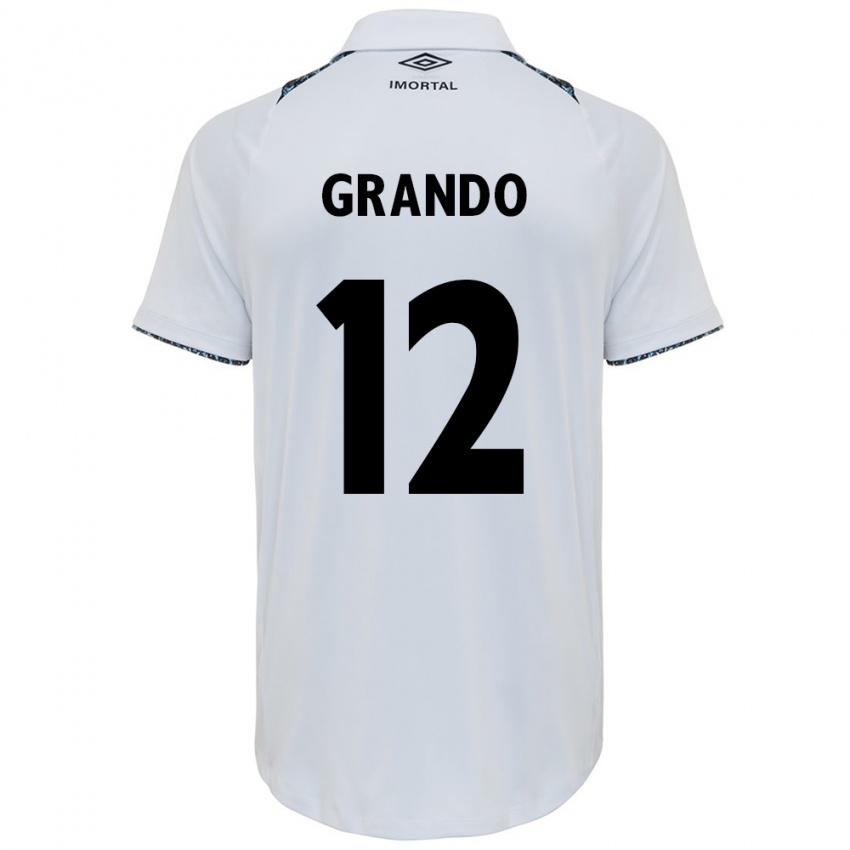 Niño Camiseta Gabriel Grando #12 Blanco Azul 2ª Equipación 2024/25 La Camisa México