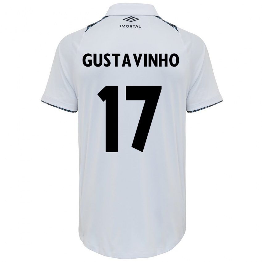 Niño Camiseta Gustavinho #17 Blanco Azul 2ª Equipación 2024/25 La Camisa México