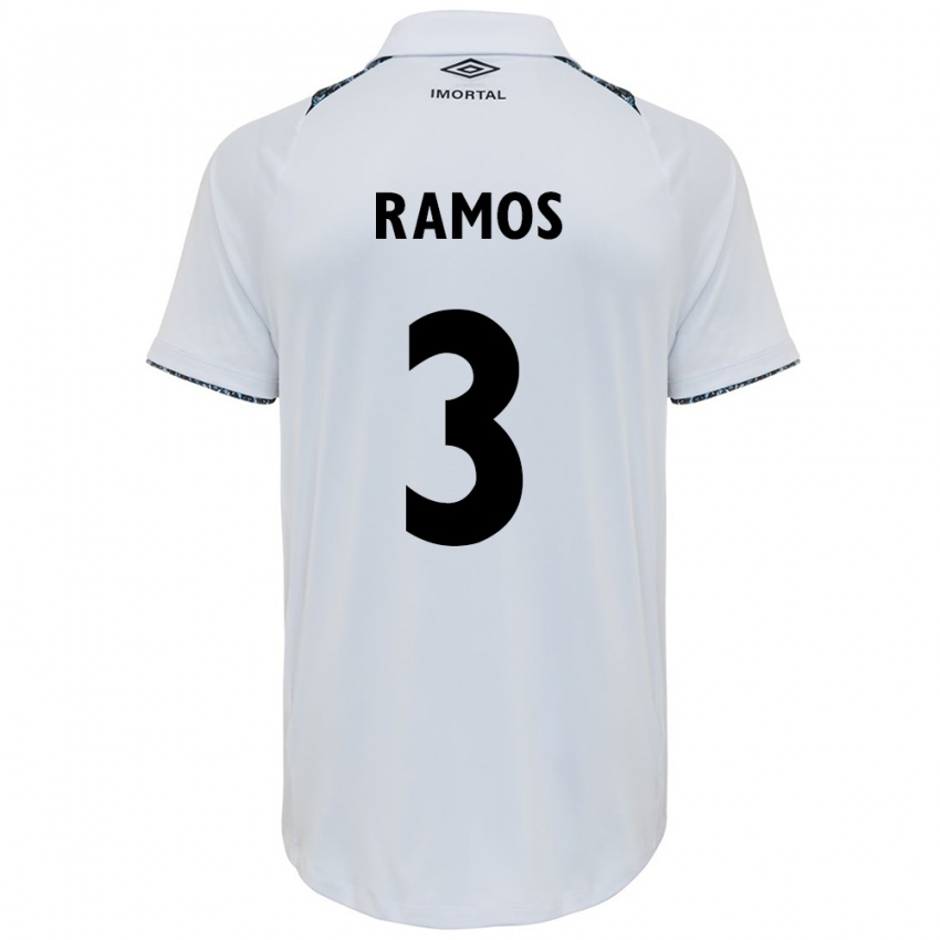 Niño Camiseta João Ramos #3 Blanco Azul 2ª Equipación 2024/25 La Camisa México