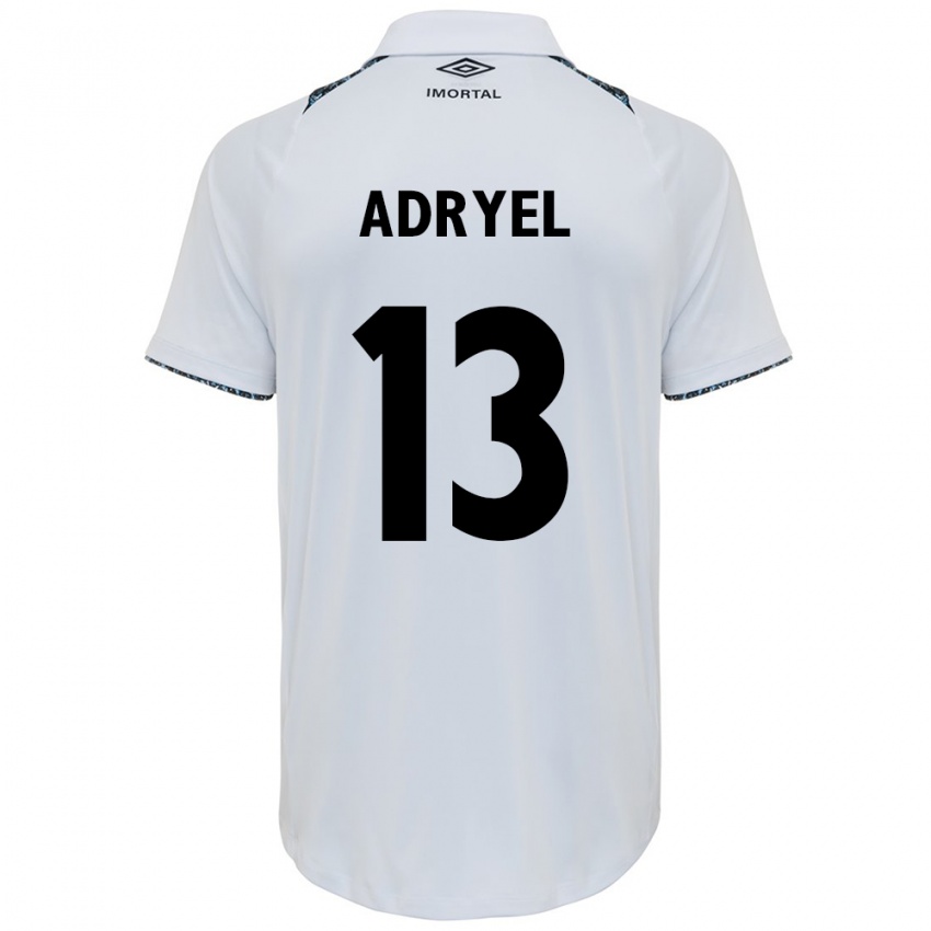 Niño Camiseta Adryel #13 Blanco Azul 2ª Equipación 2024/25 La Camisa México